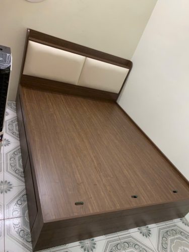 Giường ngủ gỗ mdf phủ melamine GHT-199 photo review