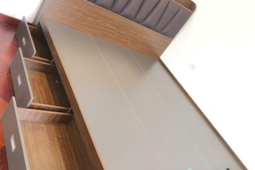 Giường gỗ công nghiệp MDF cao cấp GHT-198 photo review