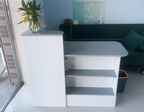 Quầy lễ tân hiện đại gỗ công nghiệp GHT-4615 photo review