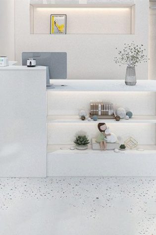 quầy lễ tân hiện đại
