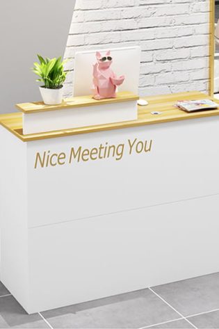 quầy tính tiền gỗ công nghiệp