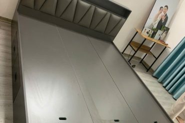Giường gỗ công nghiệp MDF cao cấp GHT-198 photo review