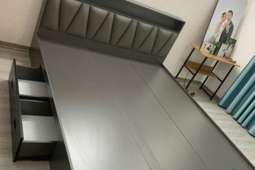 Giường gỗ công nghiệp MDF cao cấp GHT-198 photo review