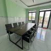 Bàn họp mặt gỗ chân sắt GHT-42205