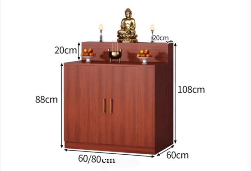 kích thước tủ thờ đẹp gỗ mdf