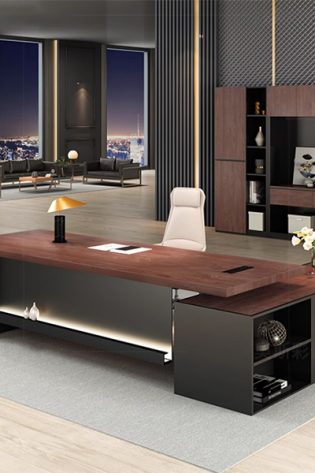 avar bàn lãnh đạo gỗ công nghiệp sang trọng