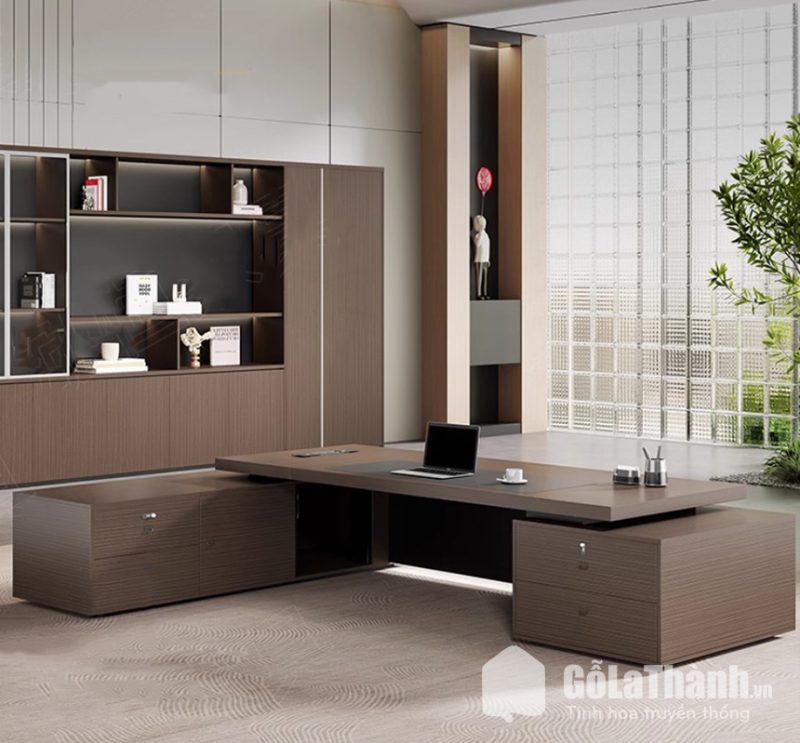 bàn giám đốc gỗ mdf