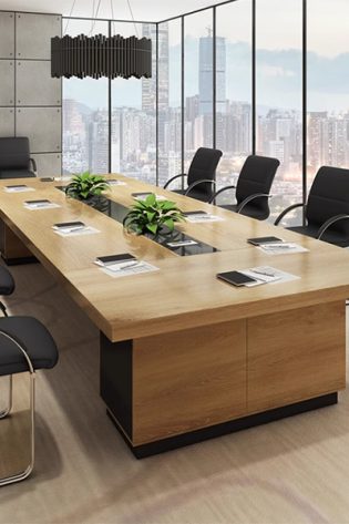 avar bàn họp gỗ công nghiệp hiện đại