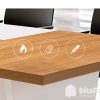 bàn họp chất liệu gỗ MDF