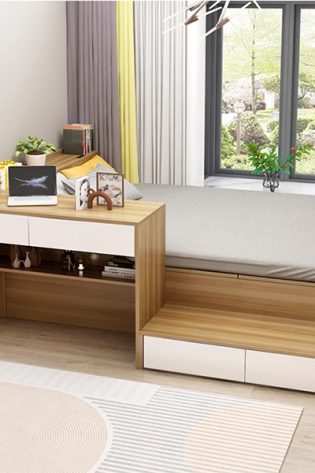 avar giường ngủ kết hợp bàn học