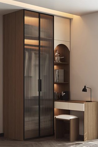 tủ áo kết hợp bàn làm việc
