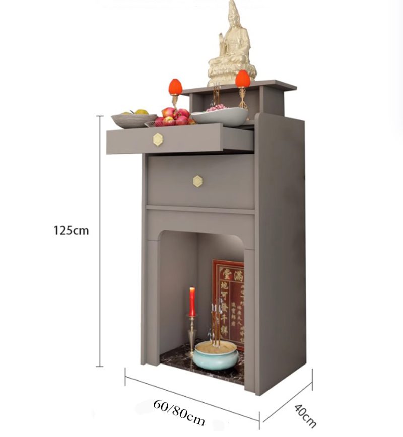 kích thước tủ thờ gỗ công nghiệp nhỏ gọn