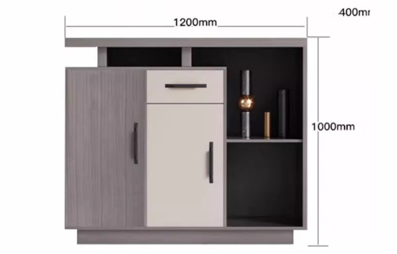 kích thước tủ thấp văn phòng ấn tượng