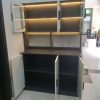 Tủ bếp nhỏ cánh kính thiết kế đẹp GHT-51654