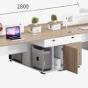 bàn làm việc văn phòng gỗ MDF