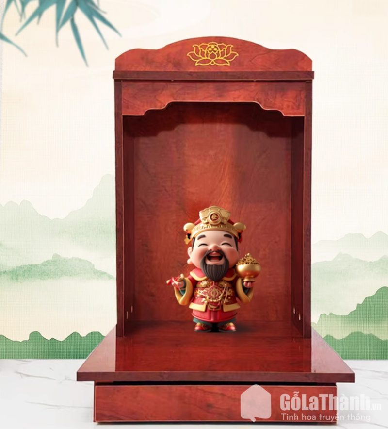 ban thờ thần tài gỗ công nghiệp