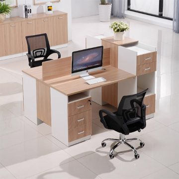 cụm bàn làm việc nhân viên gỗ MDF