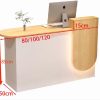 quầy lễ tân thiết kế thanh lịch