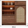 tủ bếp nhỏ phối cánh mây