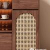 tủ bếp nhỏ phối cánh mây