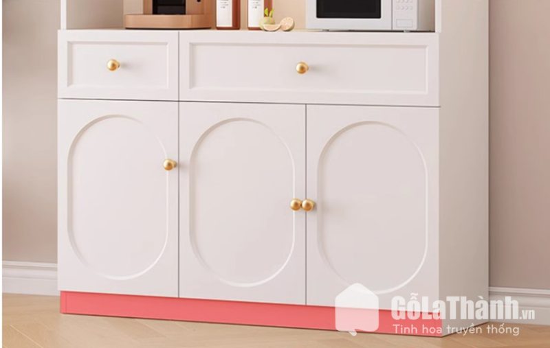 tủ để đồ nhà bếp cánh kính