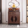 tủ thờ tam cấp thiết kế nhỏ gọn