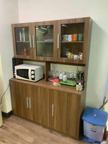 Tủ bếp nhỏ cánh kính thiết kế đẹp GHT-51654 photo review