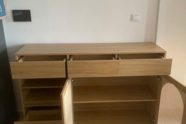 Tủ bếp nhỏ phối cánh mây GHT-51649 photo review