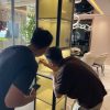 Tủ rượu góc cánh kính trong GHT-51684