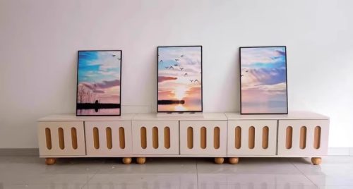 Kệ tivi chân tròn siêu dễ thương GHT-408 photo review