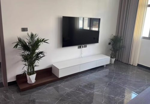 Kệ tivi kiểu dáng độc đáo bằng gỗ GHT-412 photo review