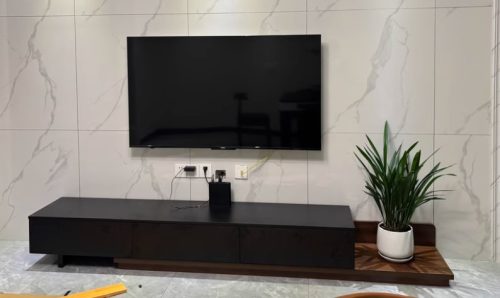 Kệ tivi kiểu dáng độc đáo bằng gỗ GHT-412 photo review