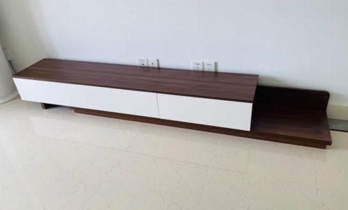 Kệ tivi kiểu dáng độc đáo bằng gỗ GHT-412 photo review