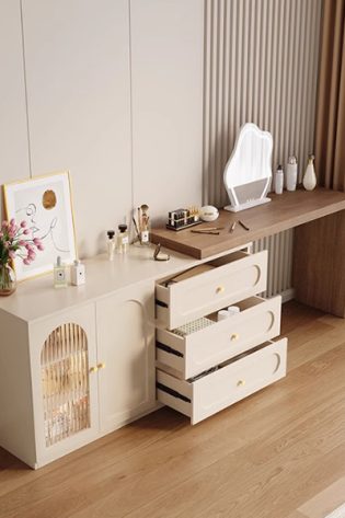 bàn phấn hiện đại kèm tủ