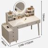 bàn trang điểm hiện đại bằng gỗ