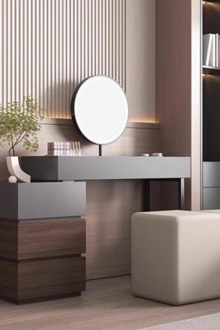bàn trang điểm hiện đại khung chân sắt