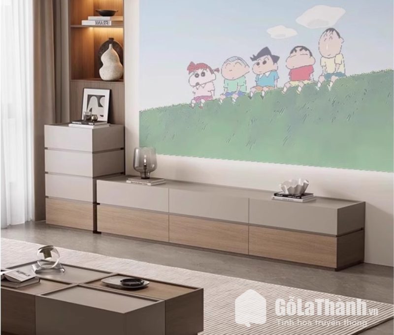 kệ tivi 2 tầng thiết kế thông minh