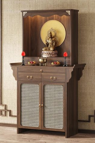 tủ thờ cánh mây hiện đại