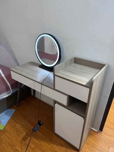 Bàn trang điểm chân gỗ tự nhiên GHT-42153 photo review