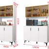 tủ bếp cánh kính thanh lịch