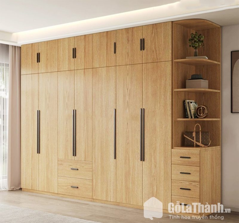 tủ áo gỗ công nghiệp lưu trữ lớn