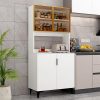 tủ bếp cánh kính thanh lịch