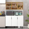 tủ bếp cánh kính thanh lịch