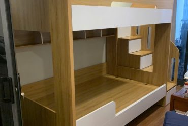 Giường tầng có hộc để đồ cầu thang GHT-179 photo review