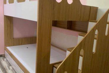 Giường tầng có hộc để đồ cầu thang GHT-179 photo review