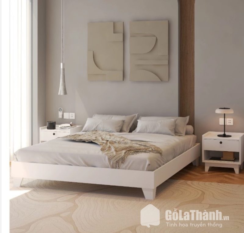giường gỗ công nghiệp dáng cao