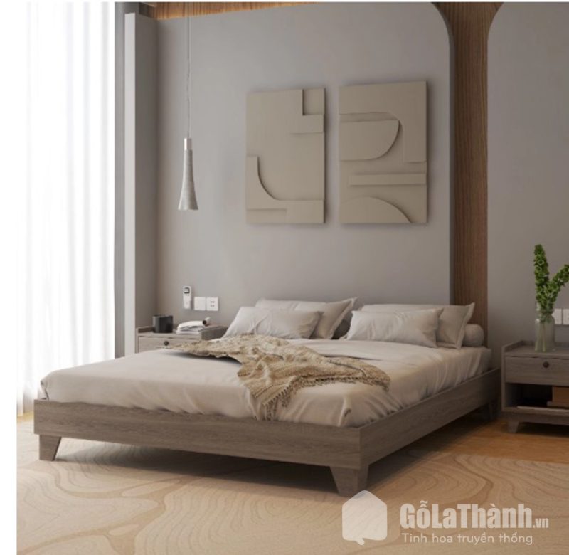 giường gỗ công nghiệp dáng cao