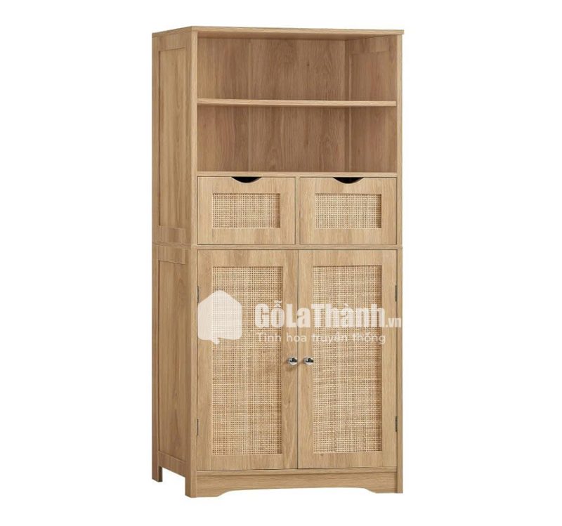 tủ đồ nhà bếp cánh lưới mây