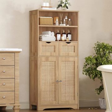 tủ đồ nhà bếp cánh lưới mây