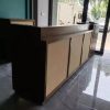 Quầy lễ tân chữ L phong cách vintage GHT-4628